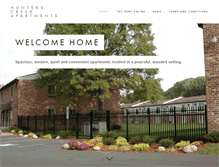 Tablet Screenshot of hunterscreekapartments.net
